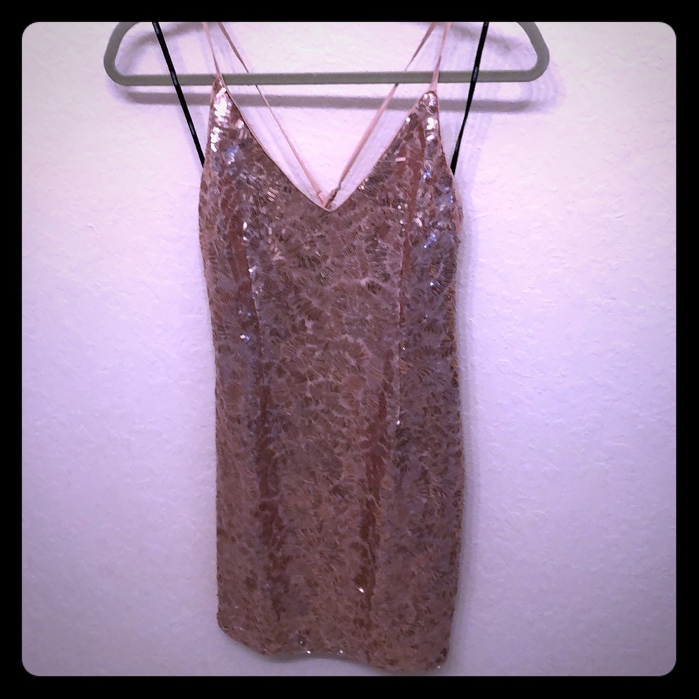 Gorgeous sequin cocktail dress.